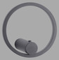 Preview: JUST LIGHT ARCHIE LED AKKU-Wandleuchte Warmweiss Dimmbar 6W anthrazit 18280-13