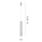 Preview: JUST LIGHT ATTACH LED AKKU-Pendelleuchte Warmweiss Dimmbar 3W weiss 18281-16