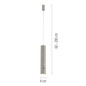 Preview: JUST LIGHT ATTACH LED AKKU-Pendelleuchte Warmweiss Dimmbar 3W greige 18281-40