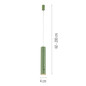 Preview: JUST LIGHT ATTACH LED AKKU-Pendelleuchte Warmweiss Dimmbar 3W grün 18281-43