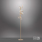 Preview: JUST LIGHT CURLS LED Stehleuchte Warmweiss Dimmbar 22W 2-fach messingmatt 19031-60