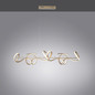 Preview: JUST LIGHT CURLS LED Pendelleuchte Warmweiss Dimmbar 40,8W 4-fach messingmatt 19033-60
