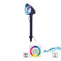 Preview: JUST LIGHT DISCO LED Erdspießleuchte RGB 3W schwarz IP44 19035-18