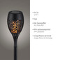 Preview: JUST LIGHT FACKEL-SOL LED Erdspießleuchte Warmweiss 0,24W 12-fach schwarz IP44 19106-18-3