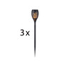 Preview: JUST LIGHT FACKEL-SOL LED Erdspießleuchte Warmweiss 0,24W 12-fach schwarz IP44 19106-18-3