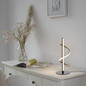 Preview: JUST LIGHT EMANDA LED Tischleuchte Warmweiss Dimmbar 10,5W schwarz/messing 19109-68