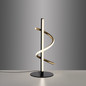 Preview: JUST LIGHT EMANDA LED Tischleuchte Warmweiss Dimmbar 10,5W schwarz/messing 19109-68