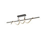 Preview: JUST LIGHT EMANDA LED Deckenleuchte Warmweiss Dimmbar 36W schwarz/messing 19112-68