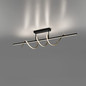 Preview: JUST LIGHT EMANDA LED Deckenleuchte Warmweiss Dimmbar 36W schwarz/messing 19112-68