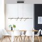 Preview: JUST LIGHT EMANDA LED Pendelleuchte Warmweiss Dimmbar 36W schwarz/messing 19113-68