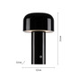 Preview: JUST LIGHT AGNES LED AKKU-Tischleuchte CCT Dimmbar 1W schwarz 19190-18