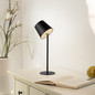 Preview: JUST LIGHT BOTERIA LED AKKU-Tischleuchte Warmweiss Dimmbar 2,5W schwarz IP54 19251-18