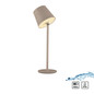 Preview: JUST LIGHT BOTERIA LED AKKU-Tischleuchte Warmweiss Dimmbar 2,5W sand IP54 19251-39