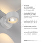 Preview: JUST LIGHT AKKU-CHIA LED AKKU-Wandleuchte Warmweiss Dimmbar 2W 2-fach weiss 19330-16