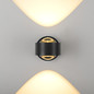 Preview: JUST LIGHT AKKU-CHIA LED AKKU-Wandleuchte Warmweiss Dimmbar 2W 2-fach schwarz 19330-18