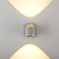 Preview: JUST LIGHT AKKU-CHIA LED AKKU-Wandleuchte Warmweiss Dimmbar 2W 2-fach silber 19330-21