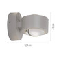 Preview: JUST LIGHT AKKU-CHIA LED AKKU-Wandleuchte Warmweiss Dimmbar 2W 2-fach Sandbrise 19330-39