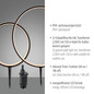 Preview: JUST LIGHT ZIRKULU LED Erdspießleuchte Warmweiss 19,5W 2-fach schwarz IP65 1951X-SET