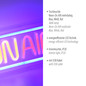 Preview: JUST LIGHT NEON-ON AIR LED Neon-LED-Bild Blau,weiss,rot 4W multicolor 85013-70