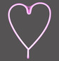 Preview: JUST LIGHT NEON-HERZ LED Neon-LED-Bild pink 7W pink 85020-87