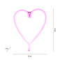 Preview: JUST LIGHT NEON-HERZ LED Neon-LED-Bild pink 7W pink 85020-87