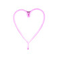 Preview: JUST LIGHT NEON-HERZ LED Neon-LED-Bild pink 7W pink 85020-87