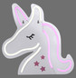 Preview: JUST LIGHT NEON-UNICORN LED Neon-LED-Bild Pink,weiss 6,5W multicolor 85025-70