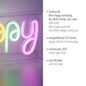 Preview: JUST LIGHT NEON-HAPPY LED Neon-LED-Bild bunt 6,5W multicolor 85027-70