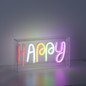 Preview: JUST LIGHT NEON-HAPPY LED Neon-LED-Bild bunt 6,5W multicolor 85027-70