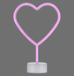 Preview: JUST LIGHT NEON-HERZ LED Neon-LED-Bild pink 1W pink 85028-87