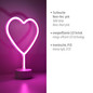 Preview: JUST LIGHT NEON-HERZ LED Neon-LED-Bild pink 1W pink 85028-87