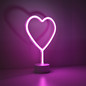 Preview: JUST LIGHT NEON-HERZ LED Neon-LED-Bild pink 1W pink 85028-87