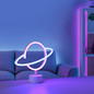 Preview: JUST LIGHT NEON-SATURN LED Neon-LED-Bild Pink,blau 1W multicolor 85029-70