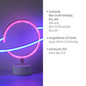 Preview: JUST LIGHT NEON-SATURN LED Neon-LED-Bild Pink,blau 1W multicolor 85029-70