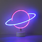 Preview: JUST LIGHT NEON-SATURN LED Neon-LED-Bild Pink,blau 1W multicolor 85029-70