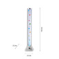 Preview: JUST LIGHT AVA LED Wassersäule RGB 0,72W 12-fach stahl 85106-55