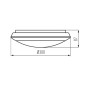 Preview: Kanlux LED- Deckenleuchte DABA PRO Schwarz IP65 19065