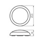 Preview: Kanlux LED Deckenleuchte Daba 20W CCT warm-/neutral-/tageslichtweiss 3000K/4000K/6500K 90Ra IP65 Weiß Ø32cm 19068