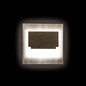 Preview: Kanlux LED Wandeinbauleuchte Sabik 0,8W neutralweiss 4000K Weiß Edelstahl 23797