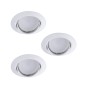 Preview: Kanlux Einbauleuchten-Set inklusive Lampe TRIBIS II LED GU10 Weiß 3x 23854