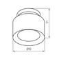 Preview: Kanlux LED Aufbaustrahler Sonor 6W CCT warm-/neutral-/tageslichtweiss 3000K/4000K/5700K Weiß Aluminium Ø9cm 24364