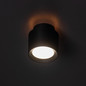 Preview: Kanlux LED Aufbaustrahler Sonor 6W CCT warm-/neutral-/tageslichtweiss 3000K/4000K/5700K Schwarz Aluminium Ø9cm 24365
