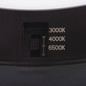 Preview: Kanlux LED Downlight Erga 17W CCT warm-/neutral-/tageslichtweiss 3000K/4000K/6500K Bewegungsmelder Schwarz Ø23cm 24605