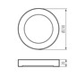 Preview: Kanlux LED Downlight Erga 17W CCT warm-/neutral-/tageslichtweiss 3000K/4000K/6500K Weiß Ø23cm 24608
