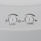 Preview: Kanlux LED Downlight Erga 18W einstellbar CCT warm-/neutral-/tageslichtweiss 3000K/4000K/6500K Bewegungsmelder Weiß Ø23cm 24617