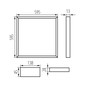 Preview: Kanlux LED Panel Avar 32W neutralweiss 4000K UGR19 Weiß Aluminium 59x59cm 26778