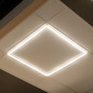 Preview: Kanlux LED Panel Avar 32W CCT warm-/neutral-/tageslichtweiss 3000K/4000K/6500K Weiß Aluminium 59x59cm 26779