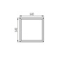 Preview: Kanlux Einbaurahmen für LED Panel 60x60cm Weiß Stahl 27608