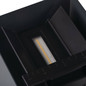 Preview: Kanlux LED Solar-Wandleuchte Reka 3W CCT warm-/neutral-/tageslichtweiss 3000K/4000K/6500K Bewegungsmelder Akku IP65 Graphit Aluminium 10x10cm 28996