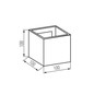 Preview: Kanlux LED Außenwandleuchte Reka 7W CCT warm-/neutral-/tageslichtweiss 3000K/4000K/6500K IP54 Graphit Aluminium 10x10cm 29005